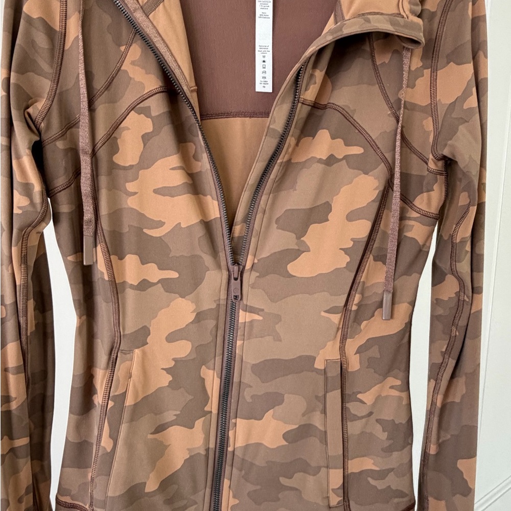 lululemon athletica Camo Full-Zip Hoodie - Brown - Picture 4 of 11